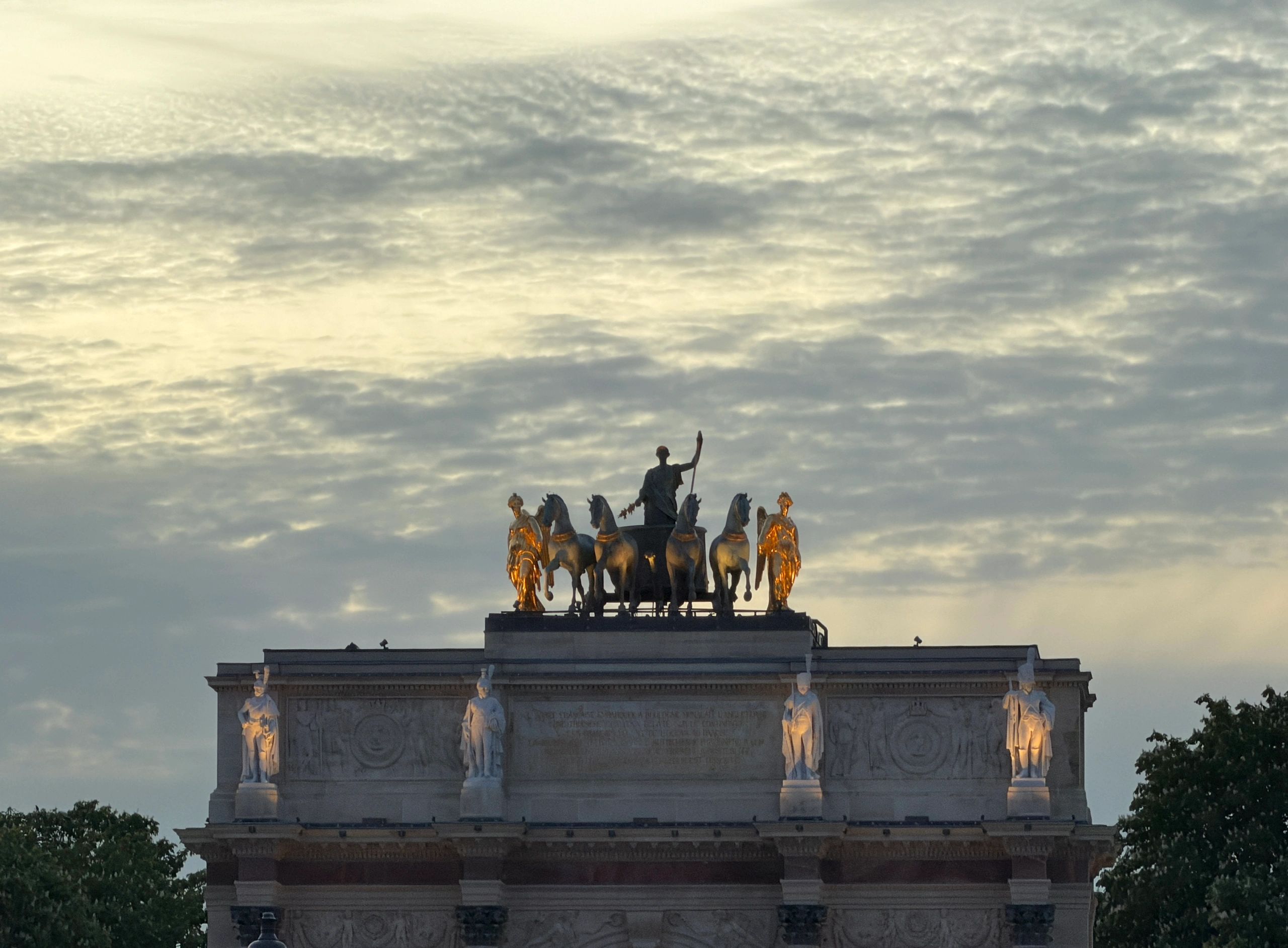 Large public sculpture in an outdoor setting